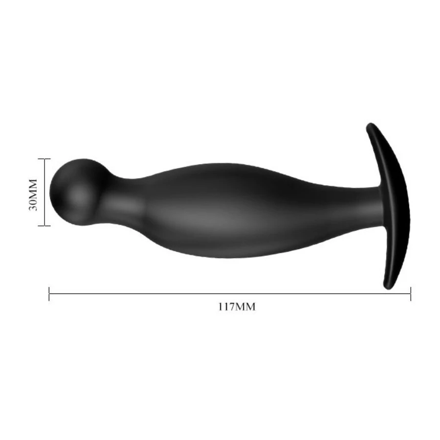 PRETTY LOVE - SILIKON ANALPLUG 11.7 CM SCHWARZ